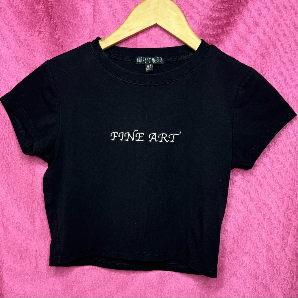 🖤Current Mood Fine Art Baby Tee🖤